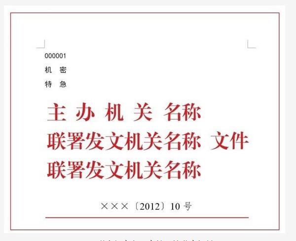 公文版头格式-公文版头要素有哪些