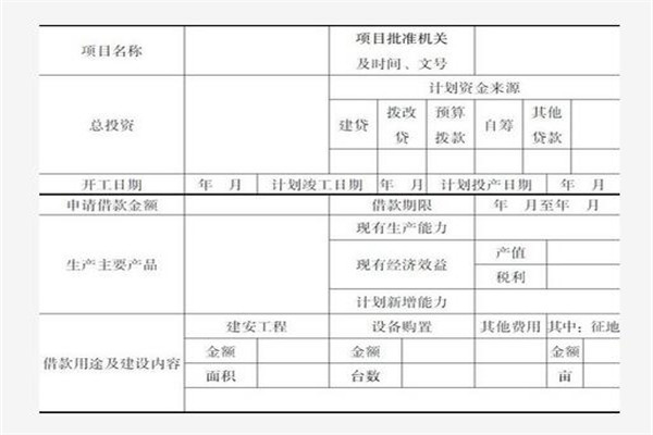 企业单位基本建设借款申请书格式范文